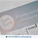 weekkalender handige verschuifbare ophangoog