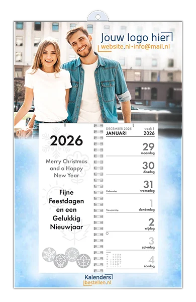 weekkalenders groot bedrukken met logo