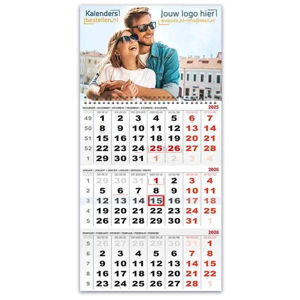 3 maanden aaneen budget en luxe kalender internationaal rood calendarium