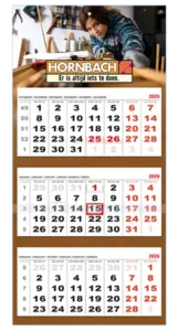 3maandskalender XL met logo gepersonaliseerd relatiegeschenk