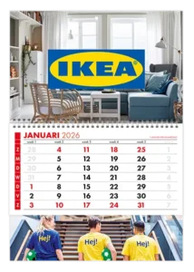 Eigen ontwerp maandkalender standaard relatiegeschenk