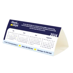 budget driehoek liggend bureaukalender