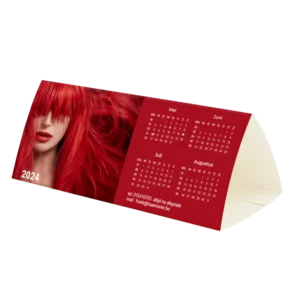 budget driehoek liggend bureaukalender