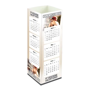 budget kalender in toren variant