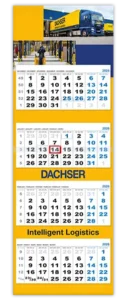 internationale 4 maanden kalender XL gepersonaliseerd met logo