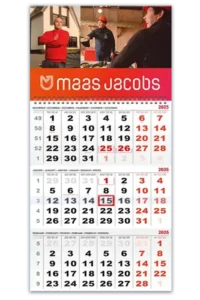 3maand aaneen luxe kalender met eigen ontwerp te bestellen
