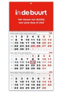 3maands kalender aaneen budget variant goedkoop te bedrukken