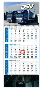 planner 3 maandkalenders aaneen nationaal blauw met eigen ontwerp transport
