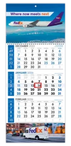 promotie kalender 3 maands aaneen met eigen ontwerp en logo