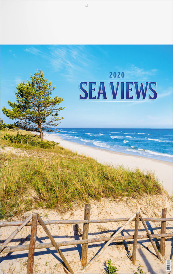 Fotokalender zee uitzicht met logo