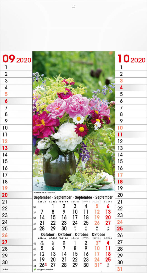 Fotokalender budget bloemen drukken