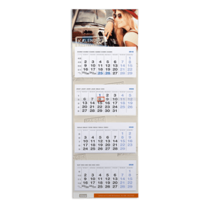 4 maandkalender opvouwbaar XL 2024