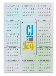 A3 jaarkalender met bedrijfslogo bedrukt