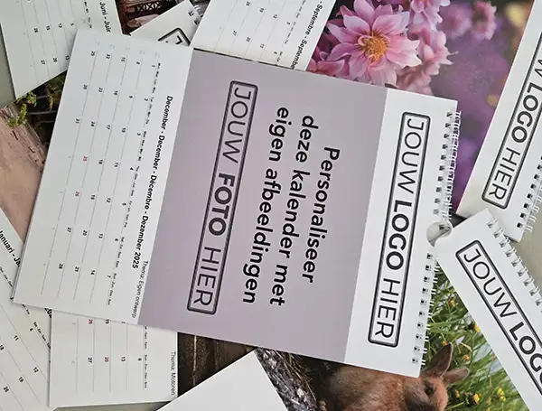 Fotokalender sfeerfoto met eigen ontwerp