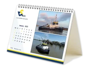 bureaukalender A5 staand bedrukken met logo