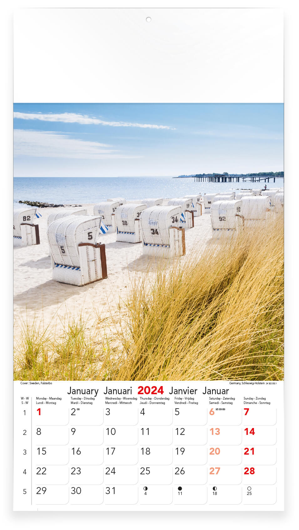 Seaside 322332 13 bl 22x41cm zee en strand foto kalender 2024 (14)