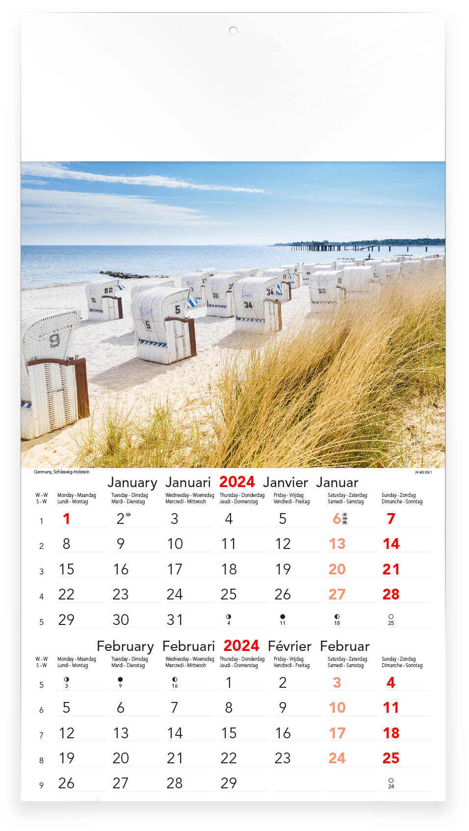 Fotokalender Budget 6-Bladig Zee Uitzicht