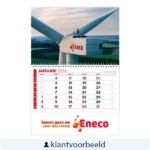 bedrukte klantvoorbeeld maandkalenders