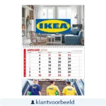 bedrukte klantvoorbeeld maandkalenders