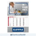 bedrukte klantvoorbeeld maandkalenders