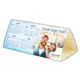 Driehoek kalender 2026 liggend (Budget)