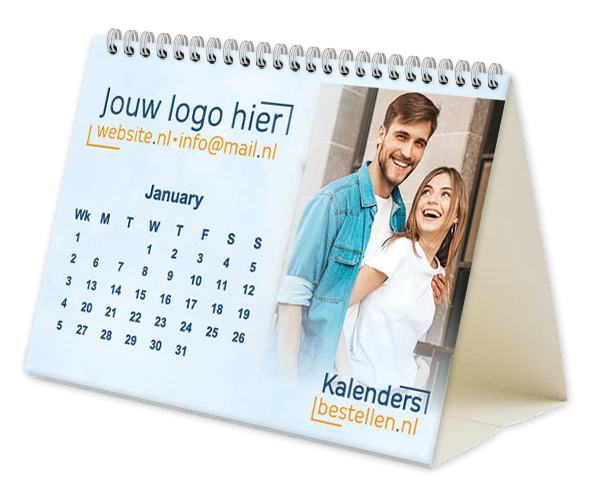 Bureaukalender A5 liggend 13 bladig bedrukken