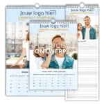 Diverse formaten eigen ontwerp fotokalenders bestellen en bedrukken