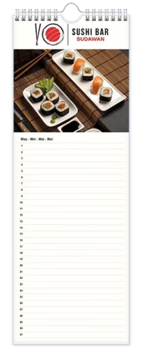 verjaardagskalender met foto logo en tekst bedrukt
