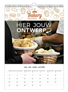 fotokalender bakkerij relatiegeschenk met logo