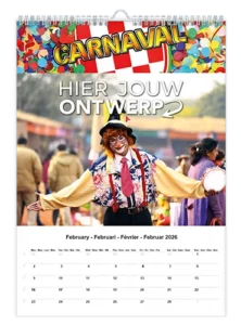 fotokalender carnaval feest verenigingen logo en eigen fotos