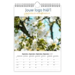 fotokalender A4 bedrukken met eigen logo bloemen