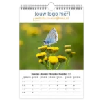 fotokalender A4 bedrukken met eigen logo bloemen
