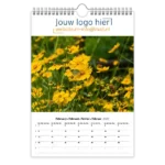 fotokalender A4 bedrukken met eigen logo bloemen