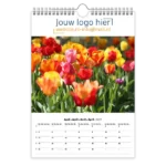 fotokalender A4 bedrukken met eigen logo bloemen