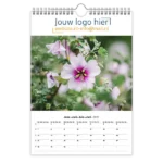 fotokalender A4 bedrukken met eigen logo bloemen