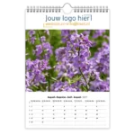 fotokalender A4 bedrukken met eigen logo bloemen