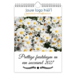 fotokalender A4 bedrukken met eigen logo bloemen