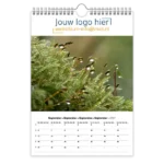 fotokalender A4 bedrukken met eigen logo botanisch mos