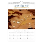 fotokalender A4 bedrukken met eigen logo botanisch herfst