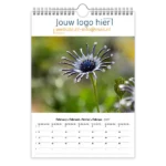 fotokalender A4 bedrukken met eigen logo botanisch bloem