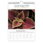 fotokalender A4 bedrukken met eigen logo botanisch blad