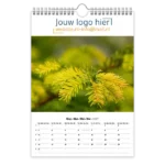 fotokalender A4 bedrukken met eigen logo botanisch tak