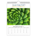 fotokalender A4 bedrukken met eigen logo botanisch