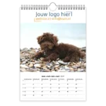 fotokalender A4 bedrukken met eigen logo honden