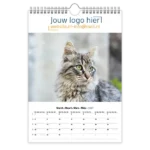 fotokalender A4 bedrukken met eigen logo katten