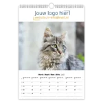 fotokalender katten A3 bedrukken met eigen logo