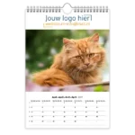 fotokalender A4 bedrukken met eigen logo katten