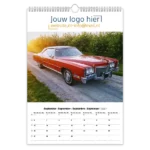 fotokalender oude auto's A3 bedrukt met eigen logo