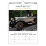 fotokalender A4 bedrukken met eigen logo old timers