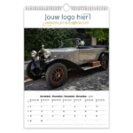 fotokalender oude auto's A3 bedrukt met eigen logo